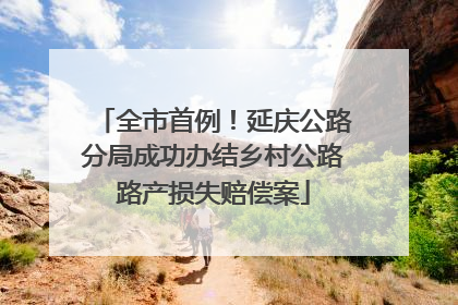 全市首例！延庆公路分局成功办结乡村公路路产损失赔偿案